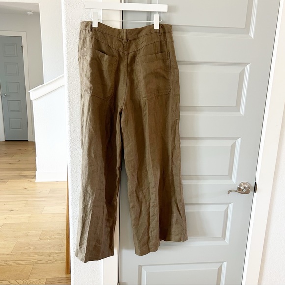 Madewell The Zoe Relaxed Wide Pant in 100% Linen - Picture 6 of 8